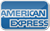 A blue and white logo for american express.